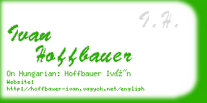 ivan hoffbauer business card